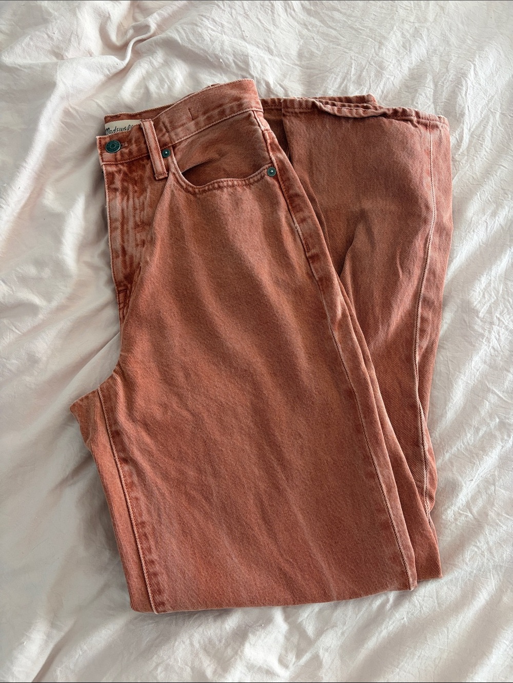 Madewell Straight-Leg Jeans in Rusty Rose